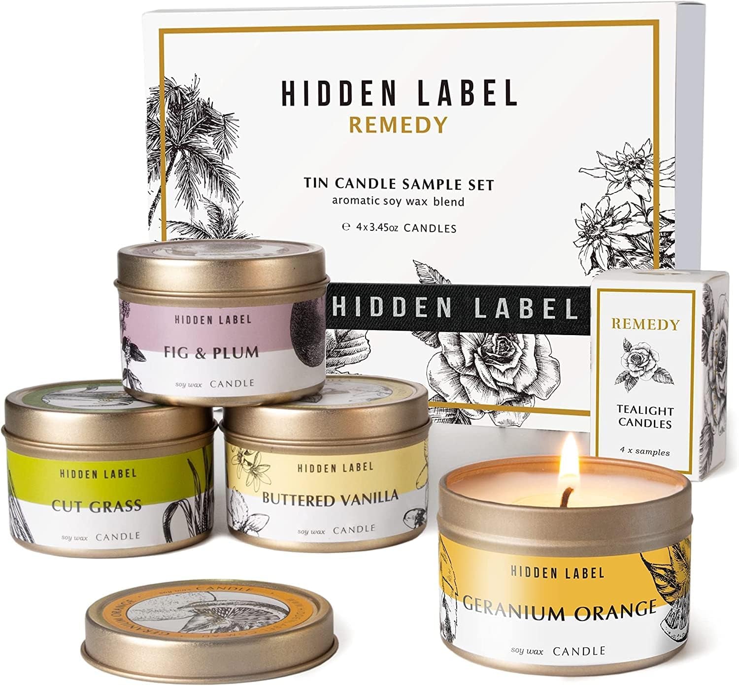Fall Candles Set, 4 Pack Candle for Home Scented Aromatherapy Candle Gift Set for Women | Stress Relief | Meditation | Yoga | SPA | Bath, Autumn Candle Set
