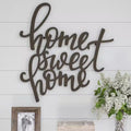 "Home Sweet Home" Metal Cutout Sign