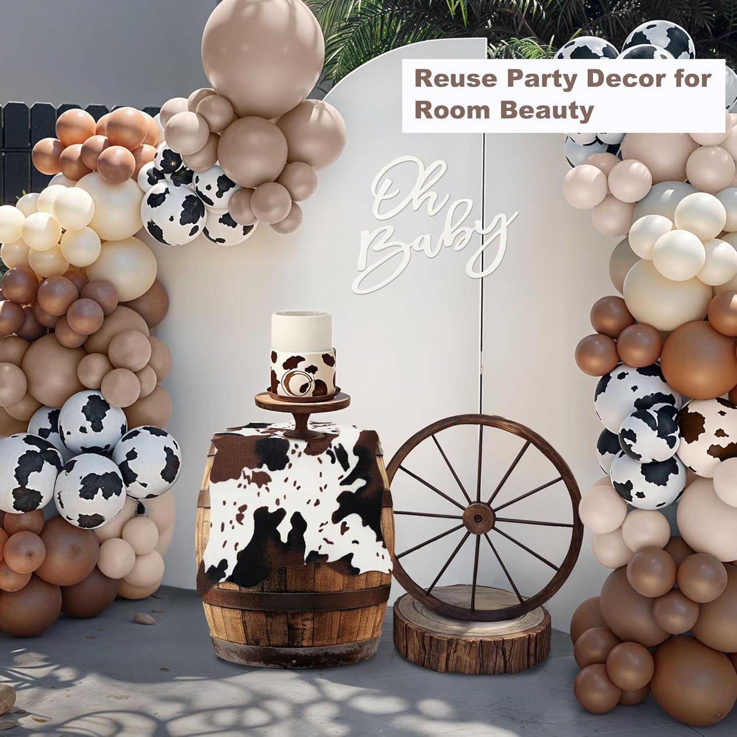 2 Pack Mini Faux Cowhide Rug Western Animal Print Rug Farmhouse Rustic Home Decor, Western Centerpieces for Tables, Kids Room, Cowboy Party, 19.3" W X 23.6" L