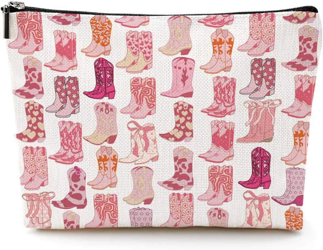 Western Makeup Bag – Cowgirl Cosmetic Bag Gift for Women