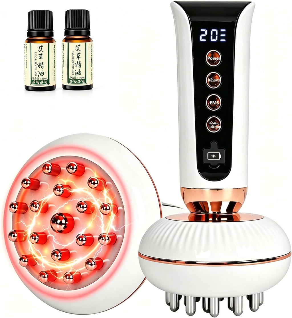 4-in-1 Lymphatic Drainage Massager – Body Sculpting Machine with Heat, LED & Vibration | Cellulite Reduction for Legs, Arms, Belly & Butt
