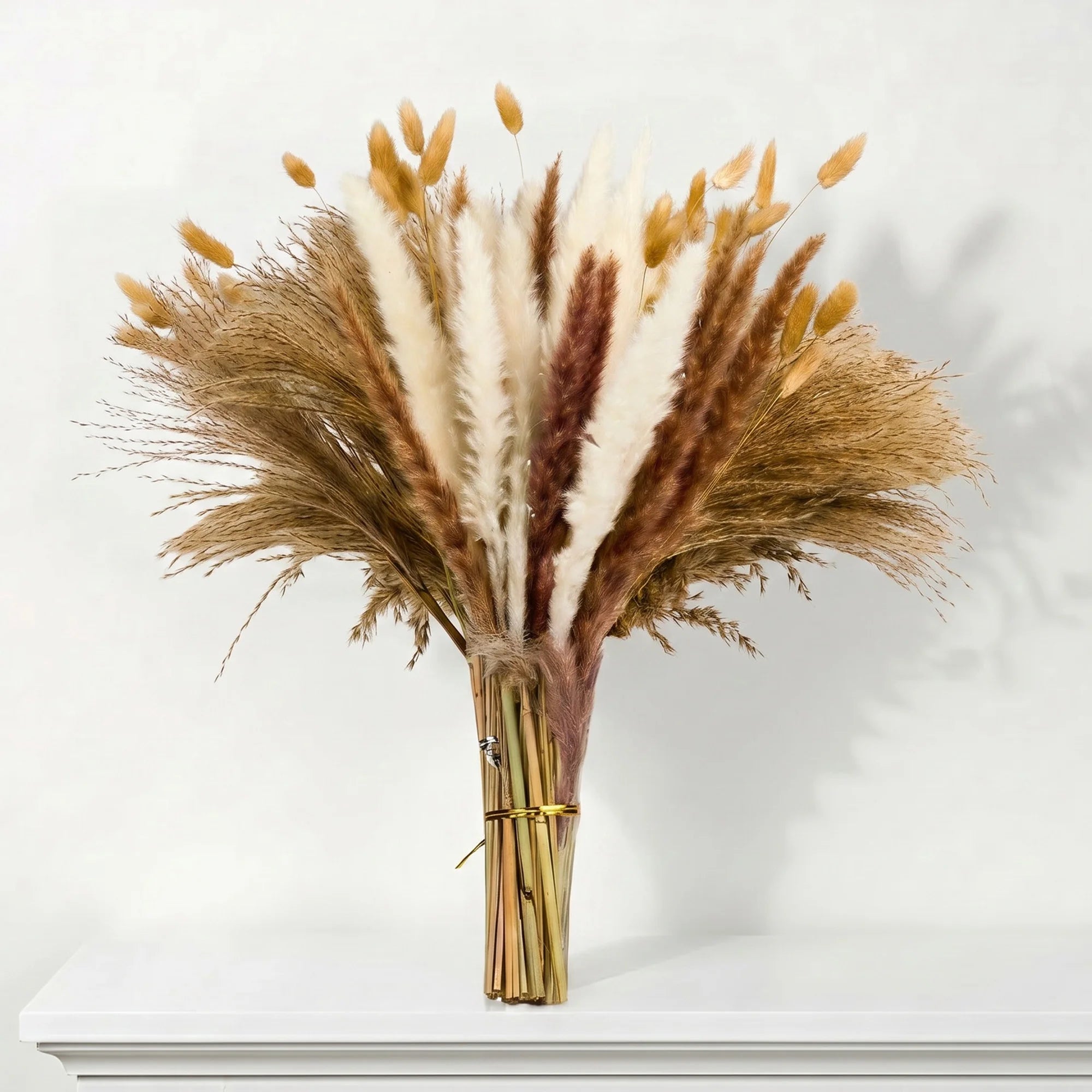 Pampas Grass Boho Decor 100 PCS Home Decoration Boho Flowers Home Table Decor Rustic Farmhouse Party 17''