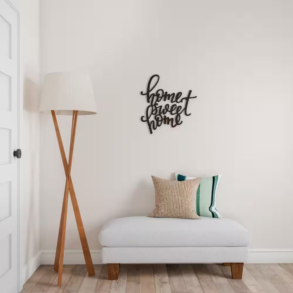 "Home Sweet Home" Metal Cutout Sign