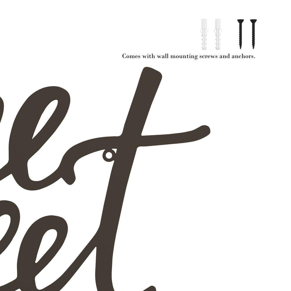 "Home Sweet Home" Metal Cutout Sign
